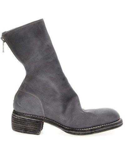 Guidi 788z Rear Zipped Ankle Boots - Grey