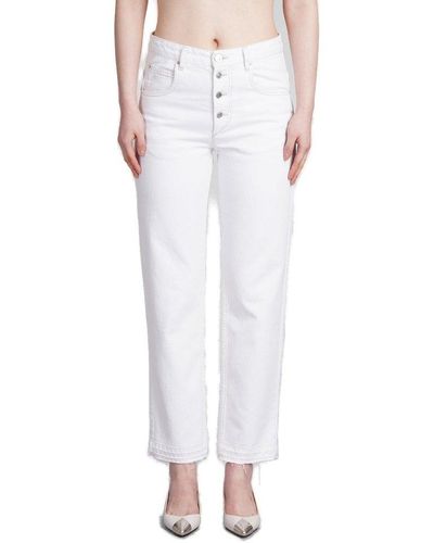 Isabel Marant Jemina High Waist Jeans - White