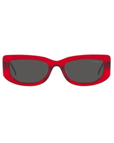 Prada Pr 14ys Crystal Fire Sunglasses - Red