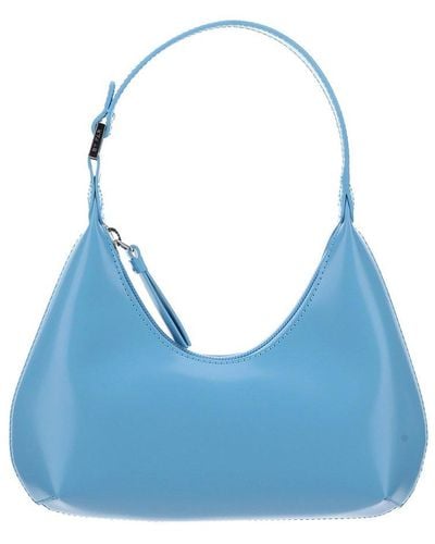 BY FAR Baby Amber Zipped Shoulder Bag - Blue