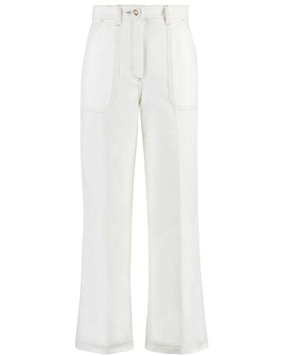 Gucci High Waisted Pants - White