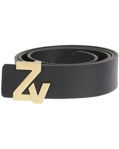 Zadig & Voltaire Zv Buckle Belt - Black