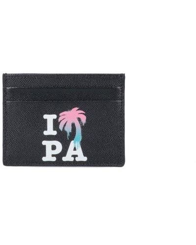 Palm Angels 'i Love Pa' Card Holder - Black