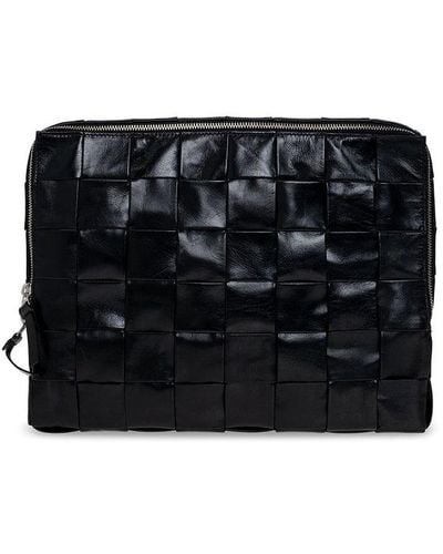 Bottega Veneta Leather Briefcase - Black