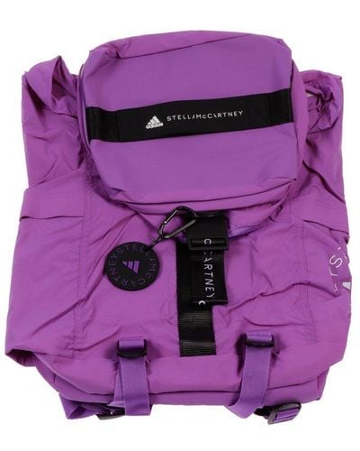 adidas By Stella McCartney Logo Detailed Backpack - Purple