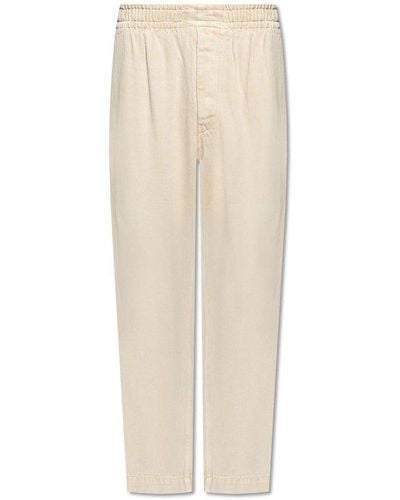 Isabel Marant High Waist Straight Leg Jeans - White