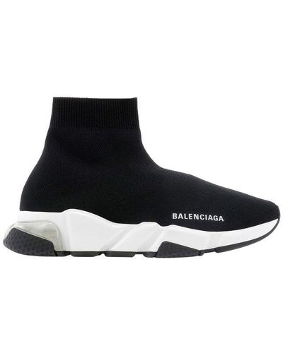 Balenciaga Speed Clear Sole Sneakers - Black