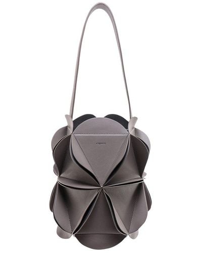 Coperni Origami Drawstring Bucket Bag - Grey