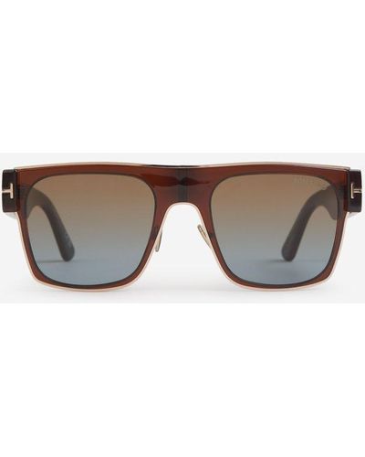 Tom Ford Rectangular Frame Sunglasses - Grey