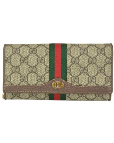 Gucci Ophidia GG Chain Wallet - Green