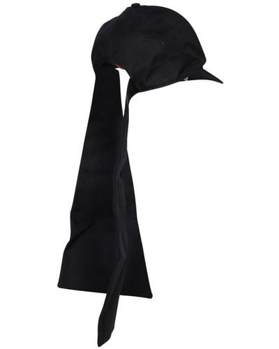 Sacai Bow Detailed Hat - Black