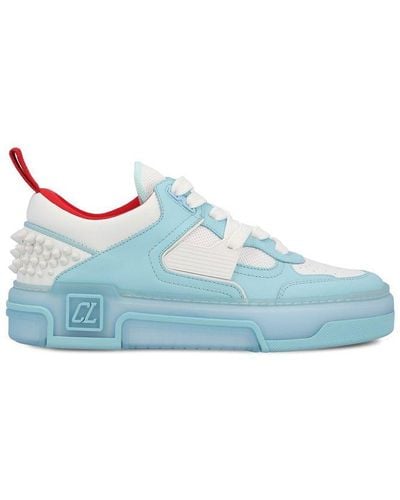 Christian Louboutin Astroloubi Leather Low-top Sneakers - Blue