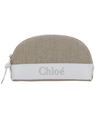 Chloé Sense Contrasting Pouch - Grey