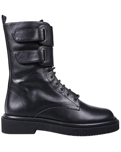 Paloma Barceló John Lace-up Combat Boots - Black