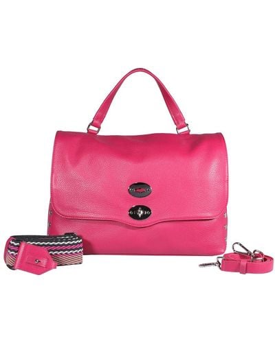 Zanellato Postina Studded Top Handle Bag - Pink