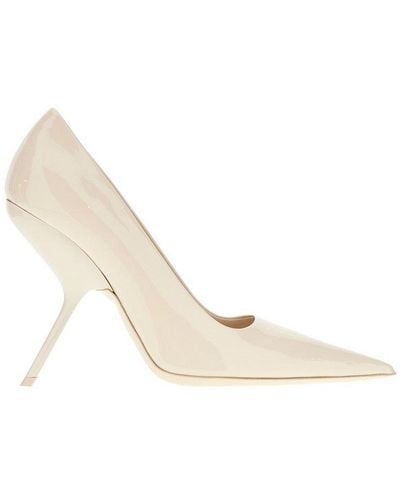 Ferragamo Eva Pointed Toe Court Shoes - White