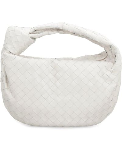 Bottega Veneta Teen Jodie Leather Shoulder Bag - White