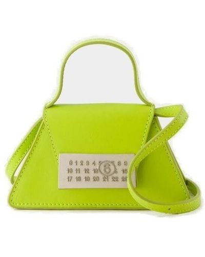 MM6 by Maison Martin Margiela Numeric Mini Top Handle Bag - Yellow