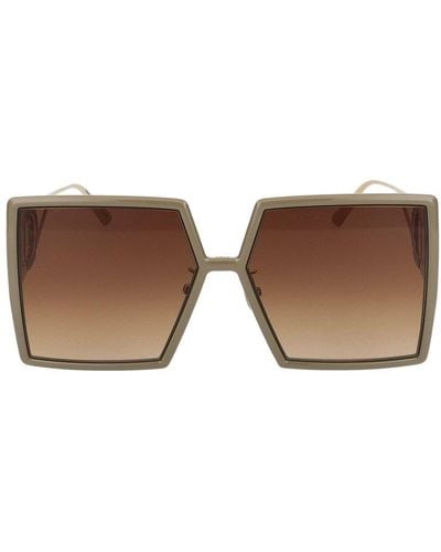 Dior Square Frame Sunglasses - Brown