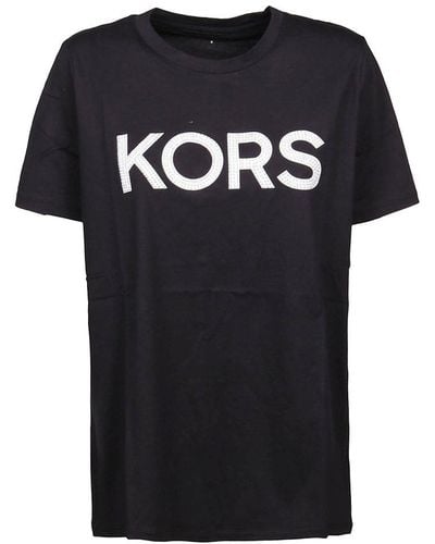 MICHAEL Michael Kors T-shirt With Studded Logo - Black