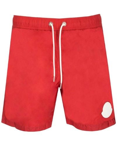 Moncler Red Swim Shorts