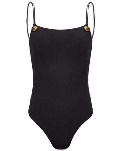 Bottega Veneta Drop Stretch Swimsuit - Black