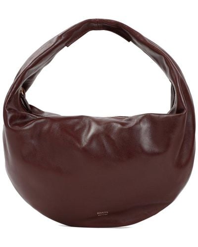Khaite Olivia Leather Shoulder Bag - Brown