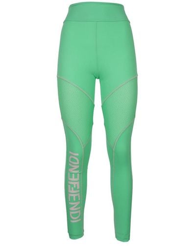 Green Fendi Pants for Women | Lyst