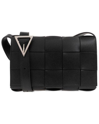Bottega Veneta Cassette Medium Shoulder Bag - Black