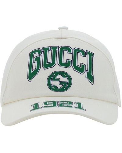Gucci Print Baseball Cap - Green