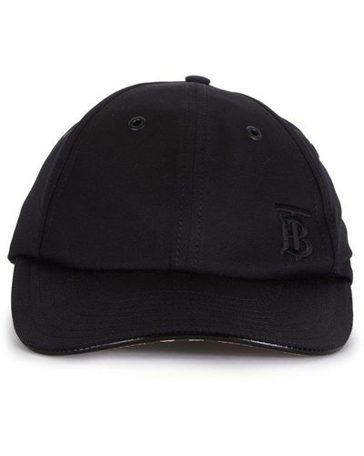 Burberry Logo Embroidered Baseball Cap - Black
