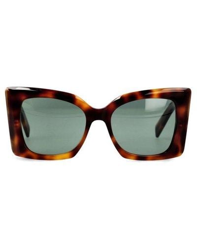 Saint Laurent Saint Laurent Square Frame Sunglasses - Black