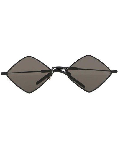 Saint Laurent Irregular Frame Sunglasses - Black