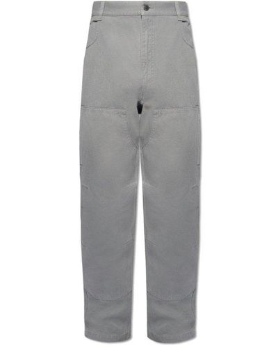 Moschino X Smiley Straight-leg Pants - Grey