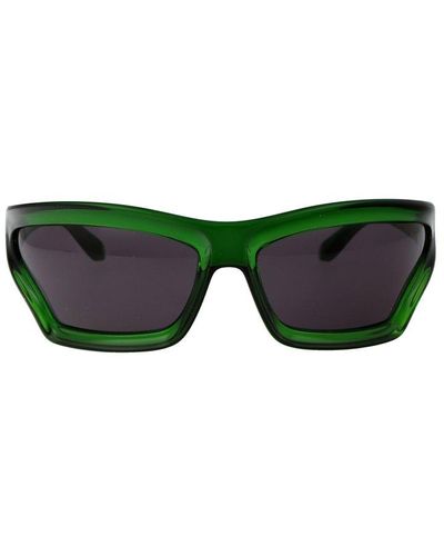 Loewe Irregular Frame Sunglasses - Green
