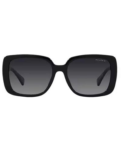 Ralph Lauren Rectangular Frame Sunglasses - Black