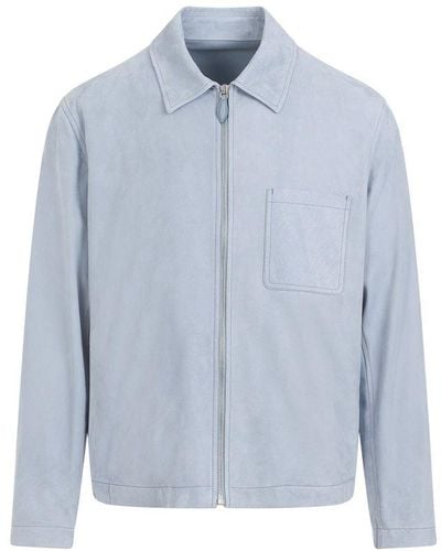 Berluti Zip-up Long-sleeved Jacket - Blue