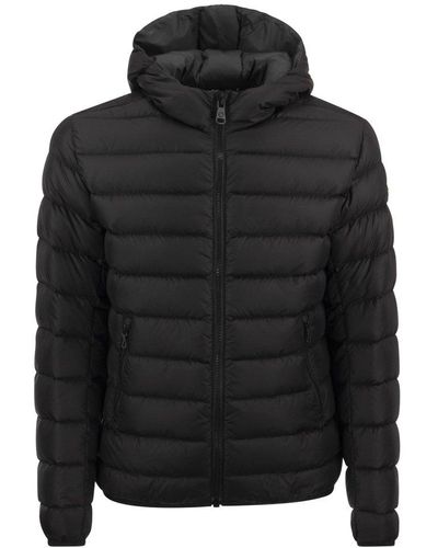 Colmar Zipped Hooded Padded Jacket - Black