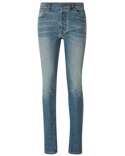 Amiri Distressed Slim-fit Jeans - Blue