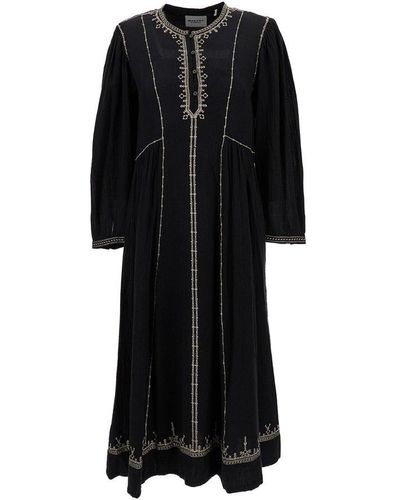 Isabel Marant 'Pippa' Midi Dress - Black