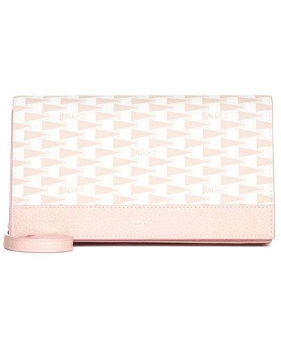 Bally Pennant Continental Wallet - Pink