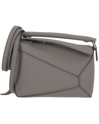 Loewe Puzzle Mini Shoulder Bag - Gray