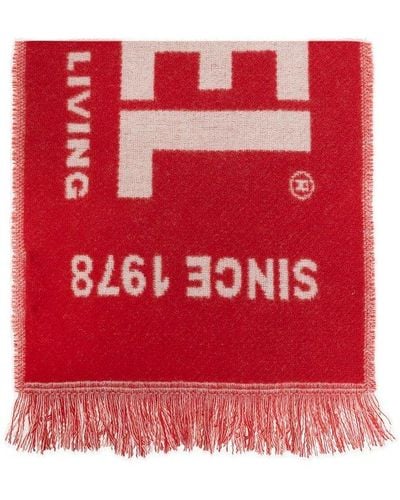 DIESEL ‘S-Bisc-New’ Scarf - Red