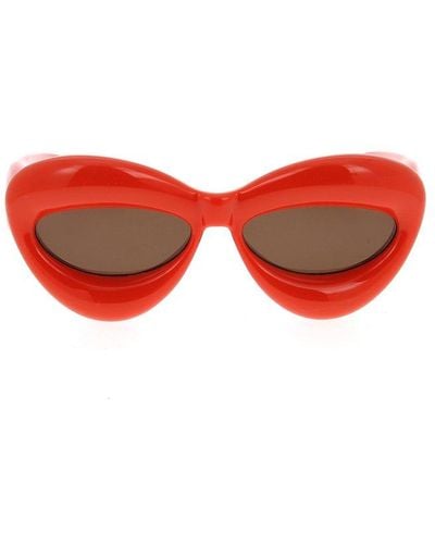 Loewe Cat-eye Frame Sunglasses - Red