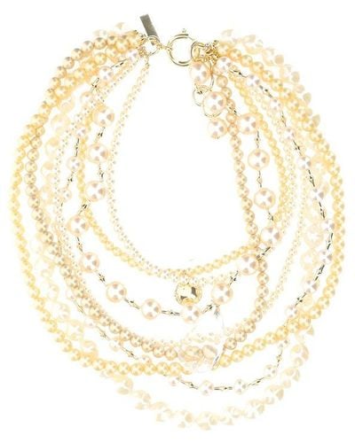 Junya Watanabe Layered Embellished Necklace - Metallic