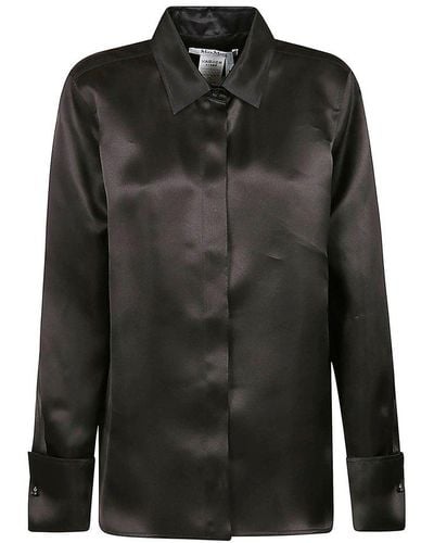 Max Mara Nola Button-up Sleeved Shirt - Black