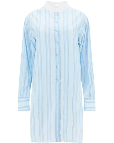 See By Chloé Striped Long-sleeved Tunic - Blue