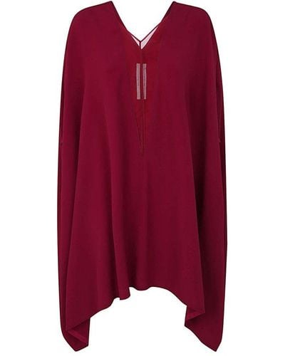 Rick Owens Babel Kaftan Tunic Clothing - Red