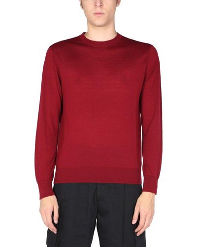 Ballantyne Crewneck Knit Sweater - Red