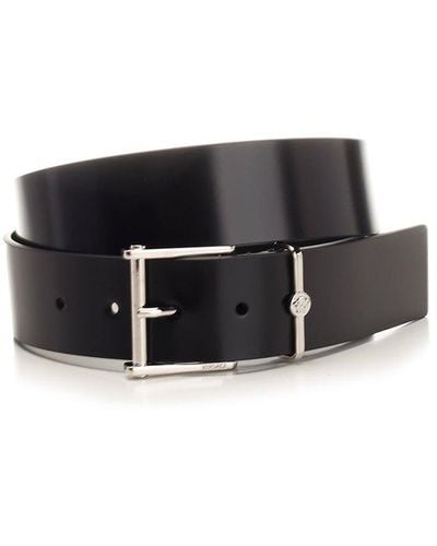 Versace Black Leather Belt